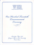 Commencement Program 2005 May by GCSU Special Collections