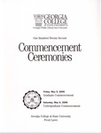 Commencement Program 2006 May by GCSU Special Collections