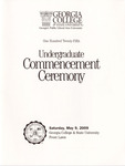 Commencement Program 2009 May Undergraduate by GCSU Special Collections