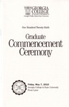 Commencement Program 2010 May Graduate by GCSU Special Collections