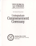 Commencement Program 2010 May Undergraduate by GCSU Special Collections