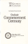 Commencement Program 2011 May Graduate by GCSU Special Collections