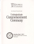 Commencement Program 2011 May Undergraduate by GCSU Special Collections