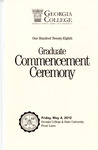 Commencement Program 2012 May Graduate by GCSU Special Collections