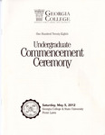 Commencement Program 2012 May Undergraduate by GCSU Special Collections