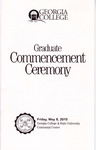 Commencement Program 2015 May Graduate by GCSU Special Collections