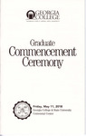 Commencement Program 2018 May Graduate by GCSU Special Collections