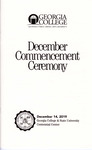 Commencement Program 2019 December by GCSU Special Collections