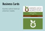 Hands High Homestead: Business Cards by Isabel Godfrey